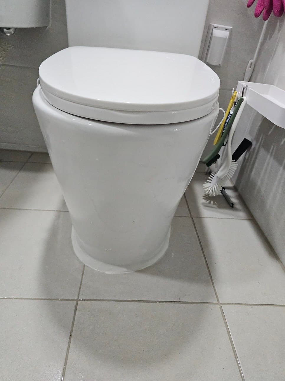 목동 변기 오수 냄새 원인 해결, 편심 재설치